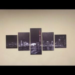 Toronto 5 piece wall canvas